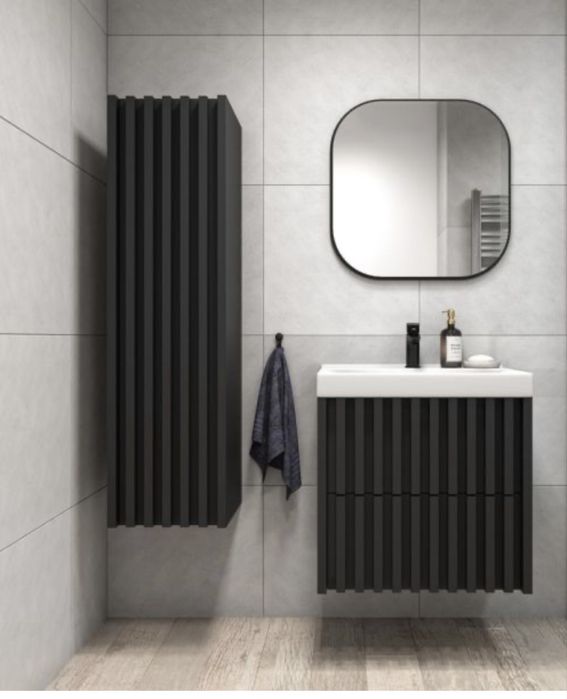 Комплект за баня – долен шкаф с мивка и горен шкаф