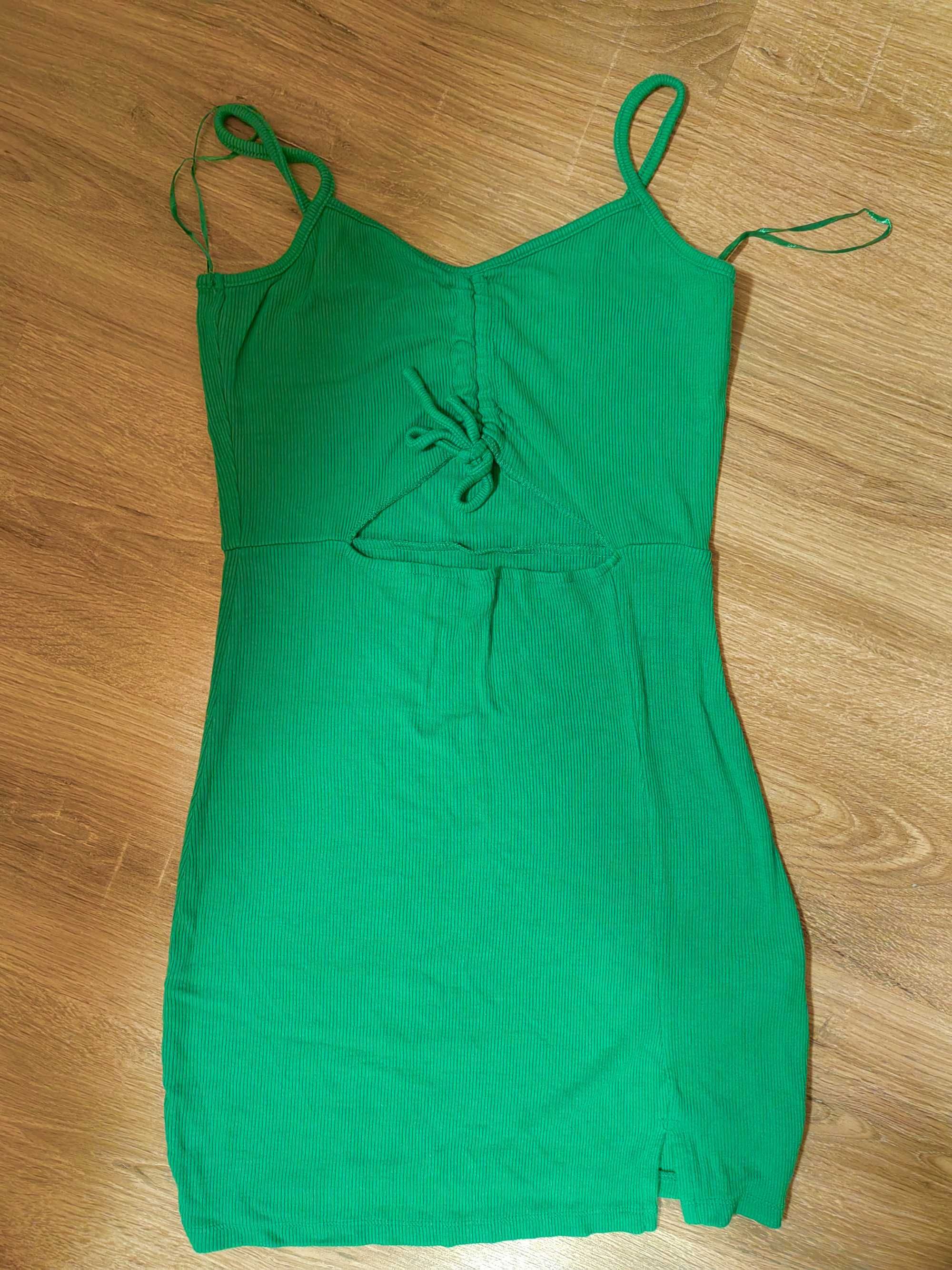 Дамска Зелена рокля по тялото