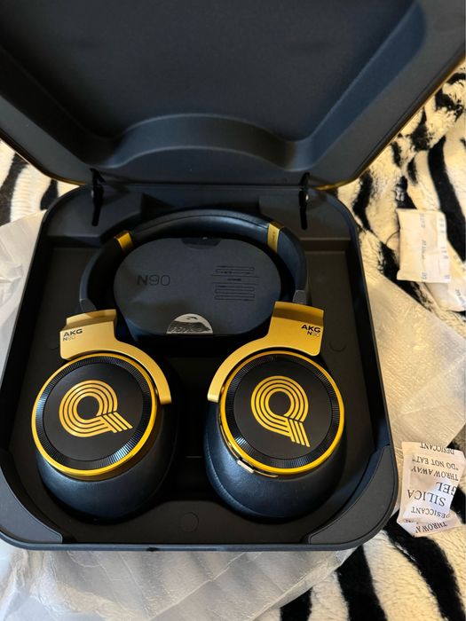 Casti audio AKG N90Q audiofil gold ca noi perfecte pachet complet