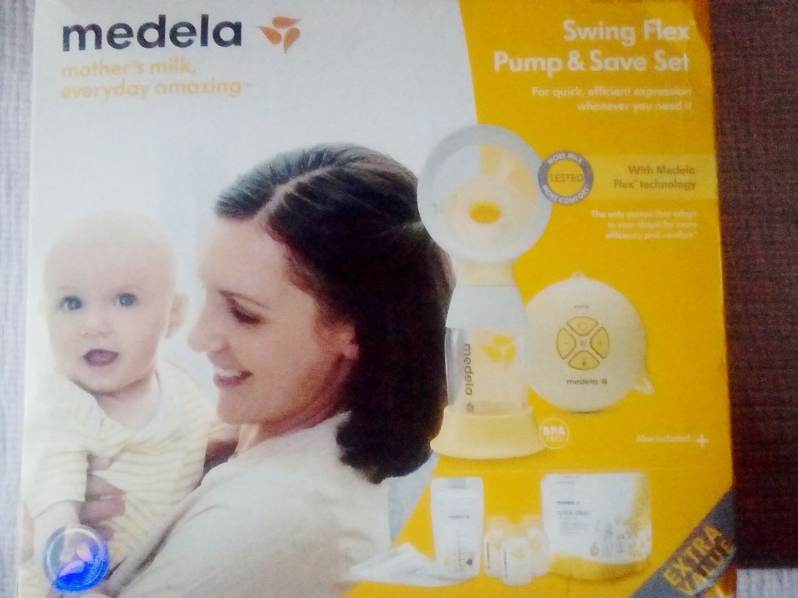 Електрическа помпа Медела/Medela + 4 шишета NUK