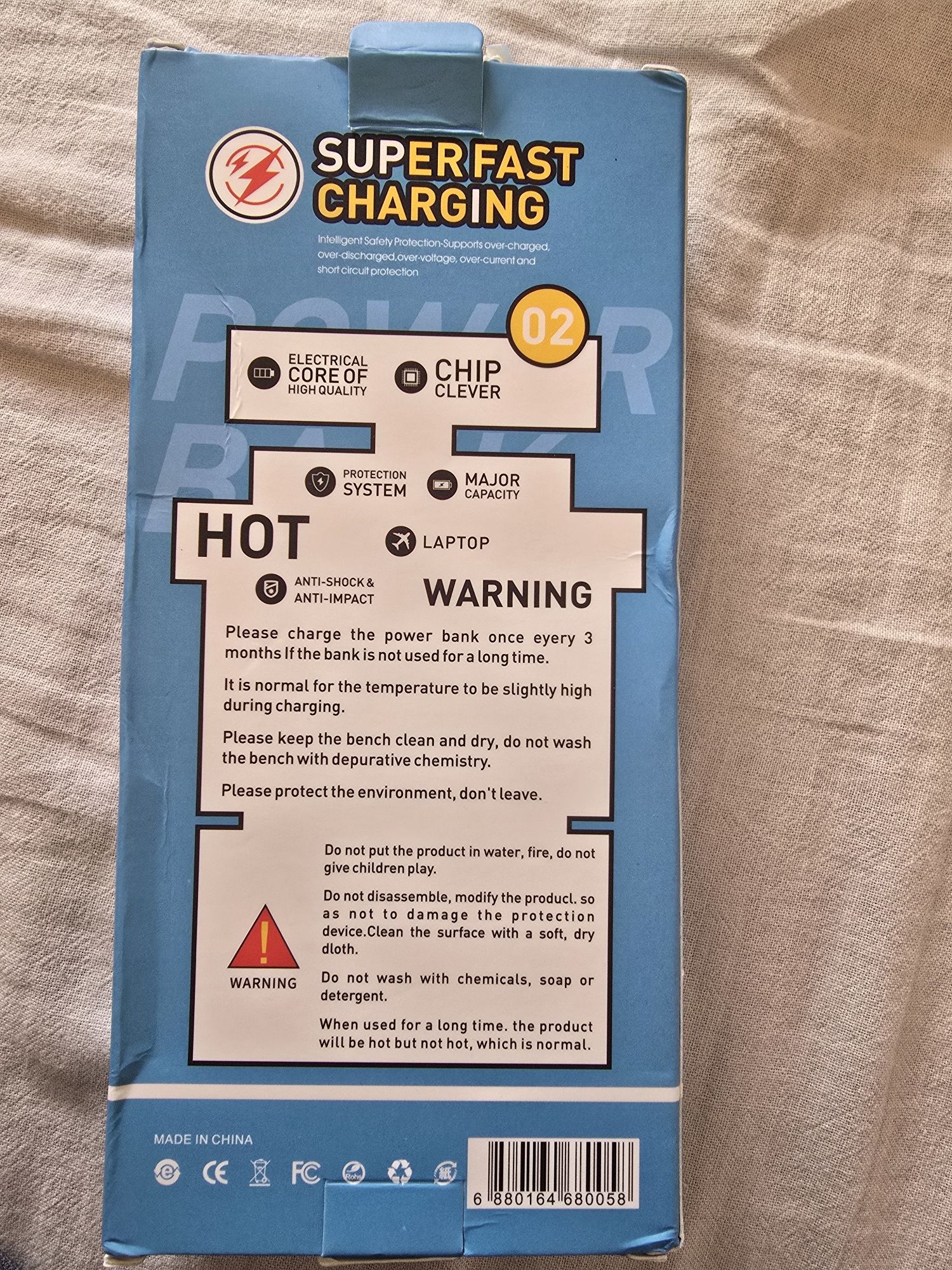 Power bank,Super fast charging 20w