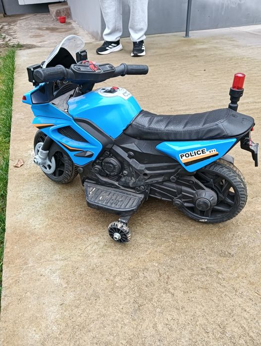 Motocicleta electrica copii de poliție