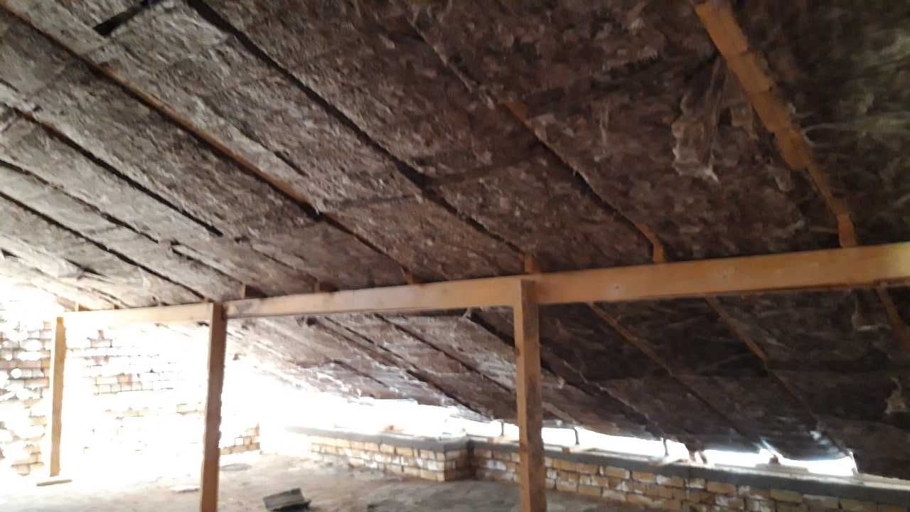 Утепления мансарду под ключ, мин вата, стекловата, базальт,