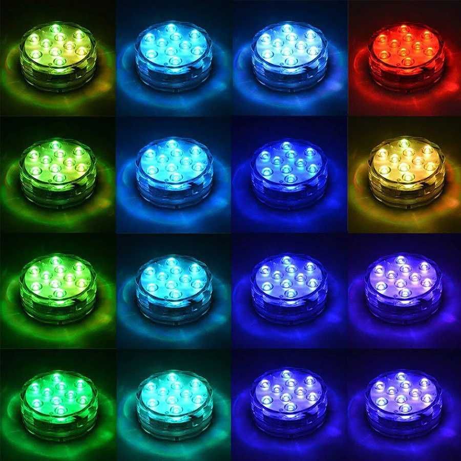 P68 Водоустойчиви многоцветни потопяеми LED светлини