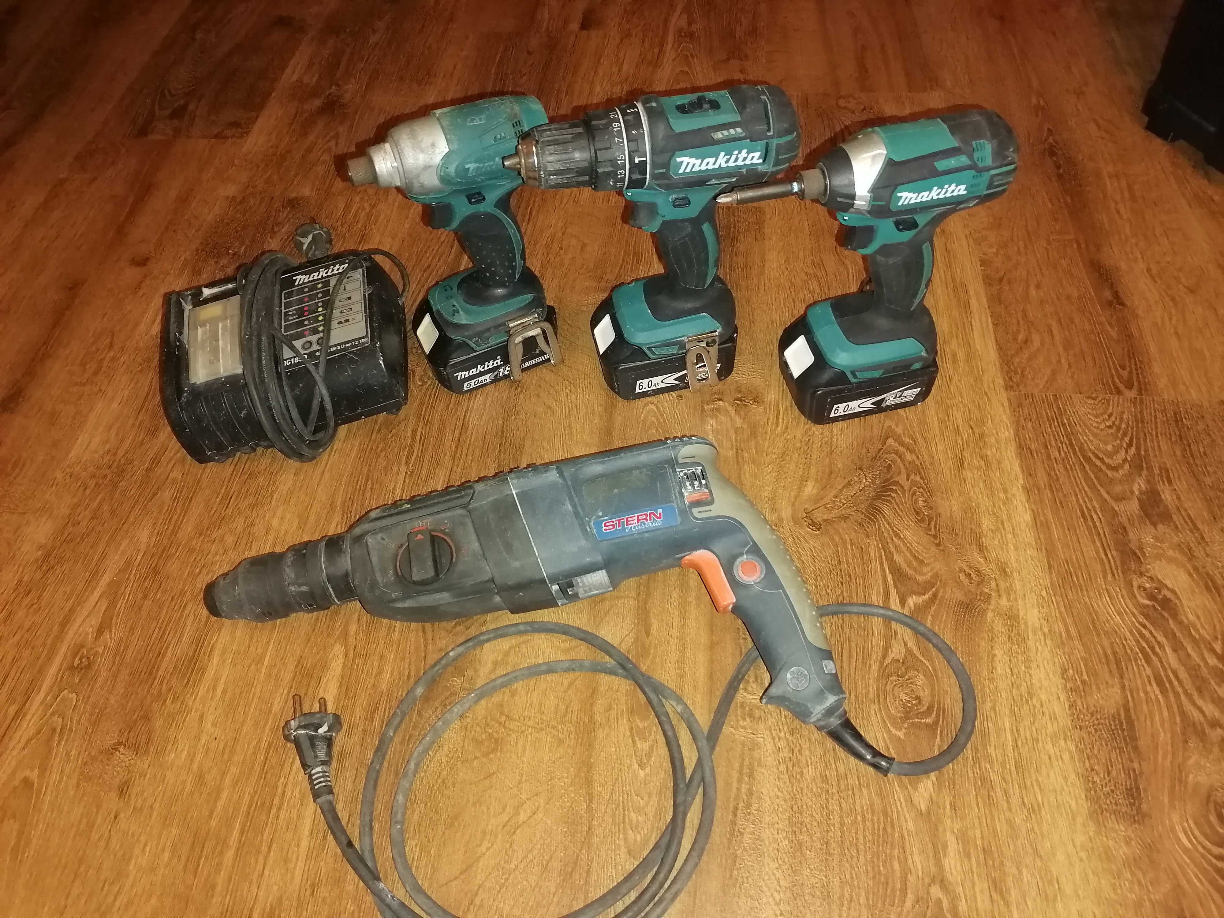 3 Filetanta Makita 18V/5 si 6ah sI rotopercutor 4 functii