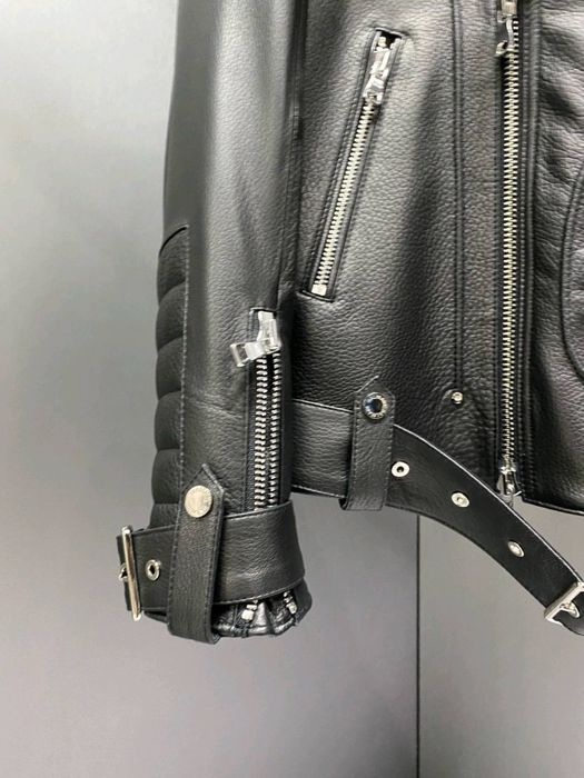 Geaca din piele naturala balmain