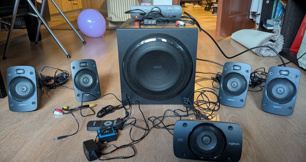 Аудио система Logitech - Z906, 5.1, черна