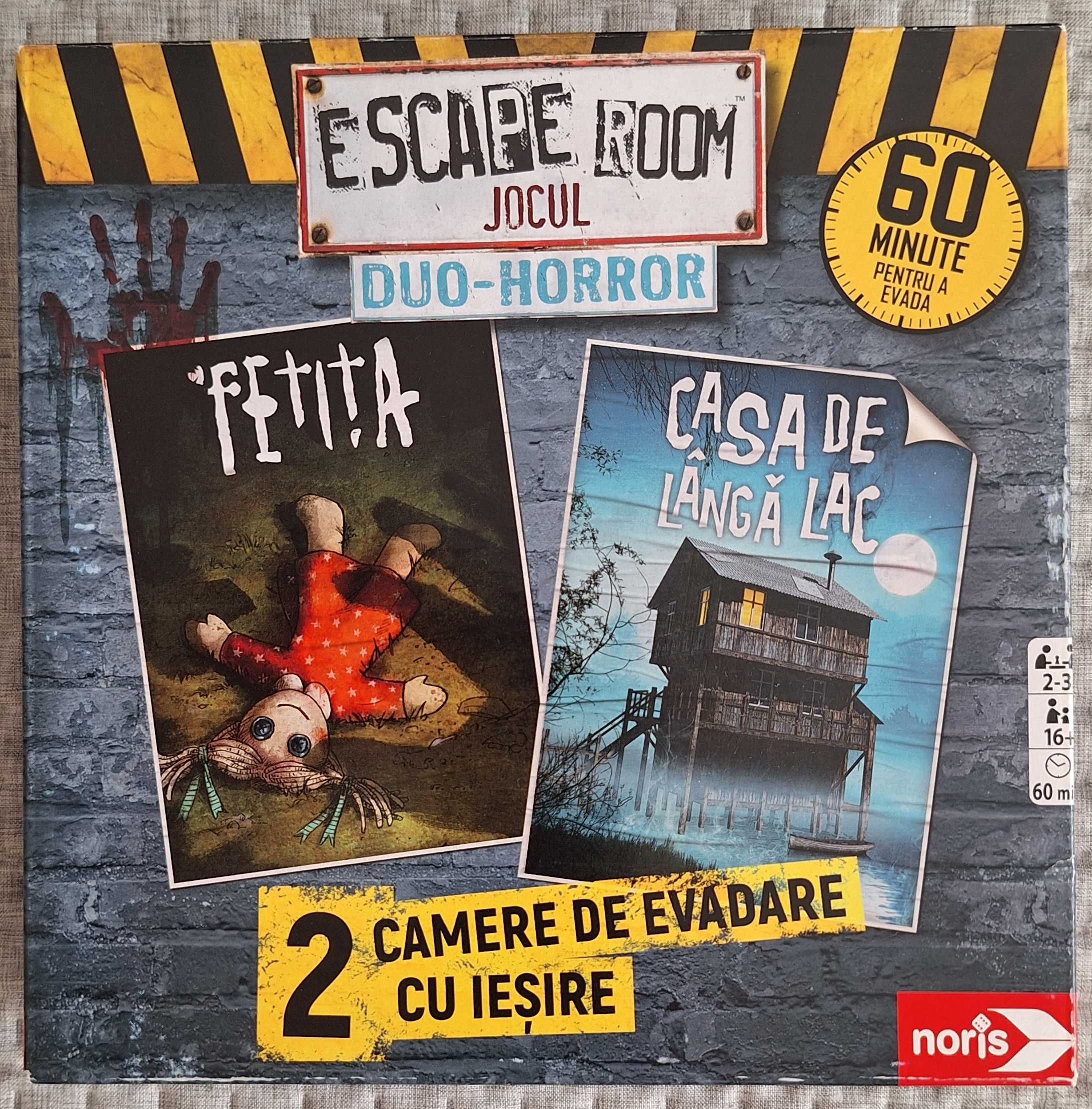 Joc Escape Room DUO Horror (fetita+casa de langa lac), lb. romana, NOU
