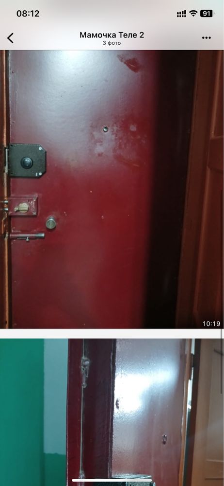 Срочно продам железную дверь
