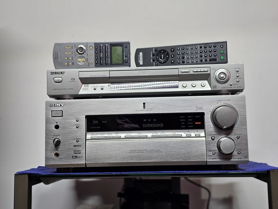 Receiver Sony STR-DB1080 QS +Dvd player DVP-NS705V cu telecomenzi