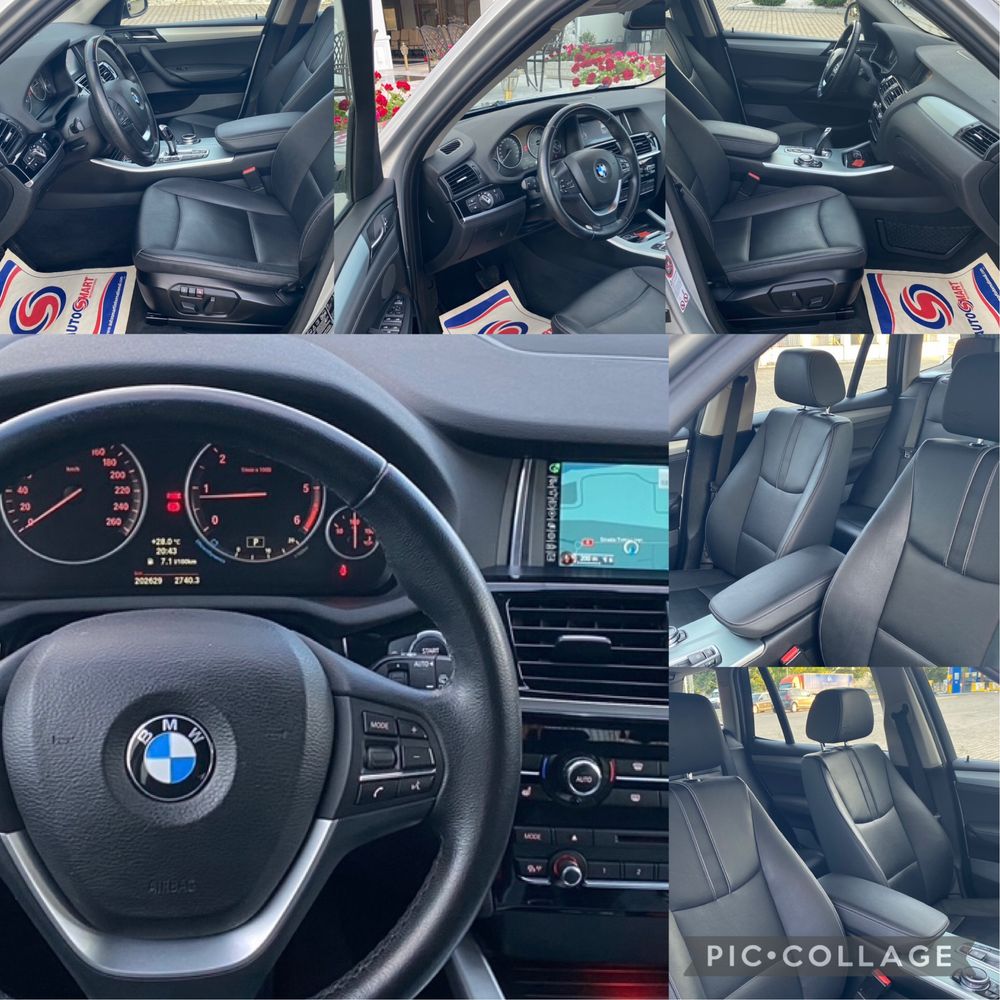 BMW-X3-EURO-6/09.07-2014/facelift/2.0-190cp-X-DRIVE/202650-km reali