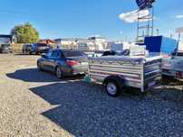 Remorca transport ATV 750 kg REPO , basculabila, carte RAR,, nr rosu