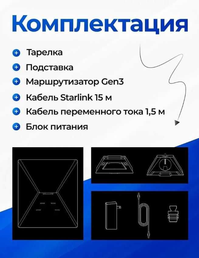 Starlink Mini — в подарок инвертор и крепление