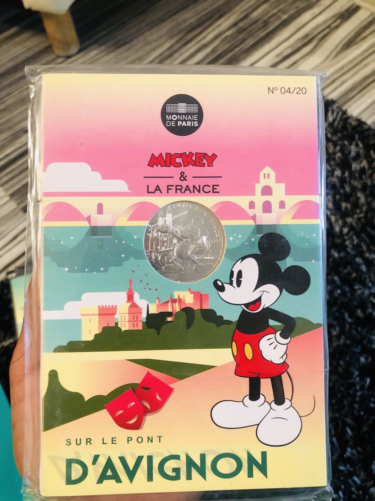 Moneda de 10 € din argint  Disneyland Mickey Mouse