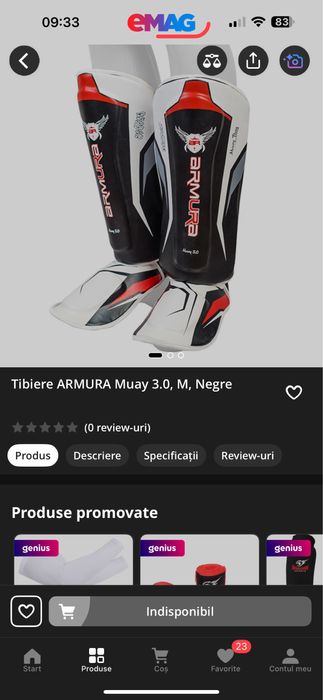Tibiere ARMURA Muay 3.0, Negre