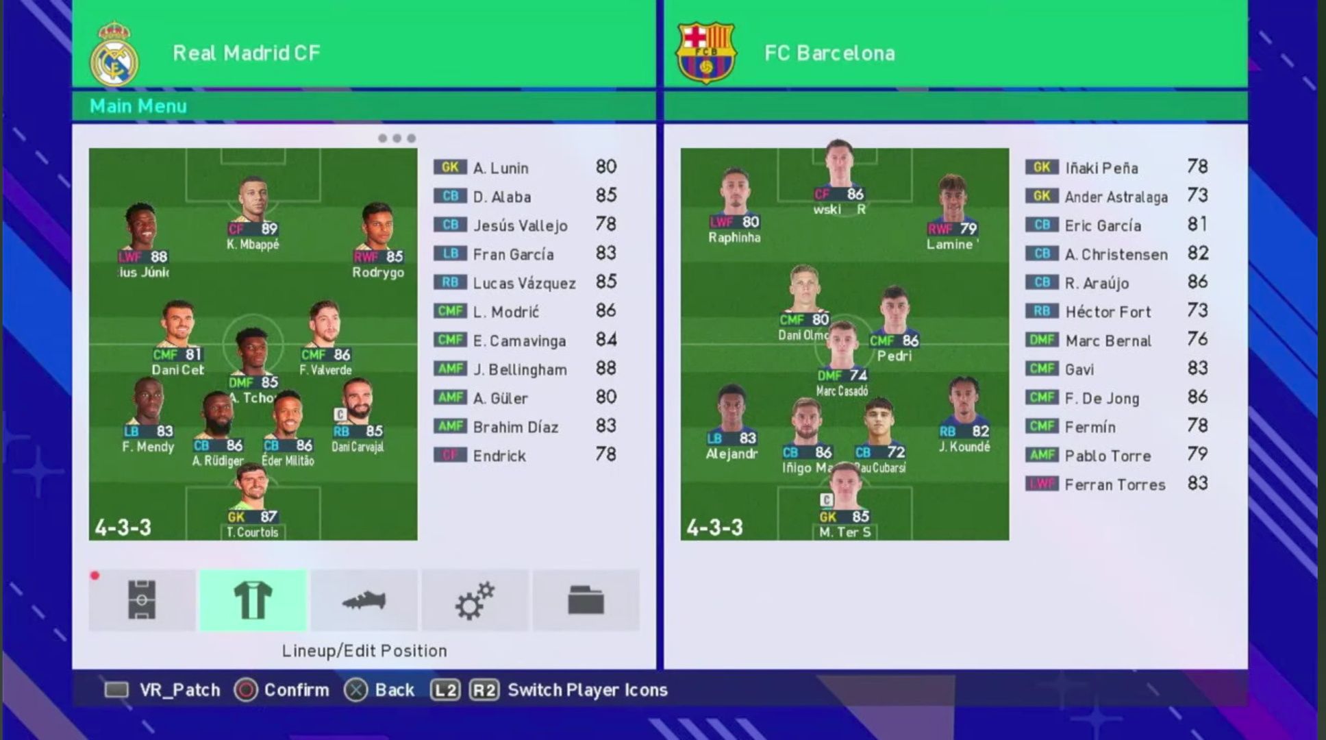 PES 2018 (Patch 2025) (Playstation 3 uchun)