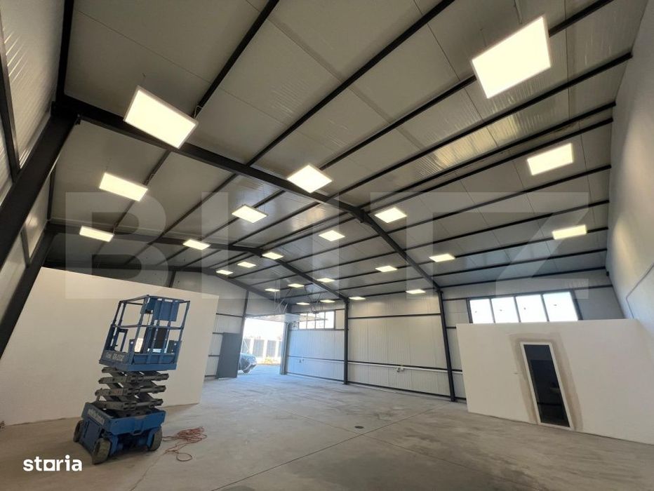 Hala 290,6 mp si 1263 mp teren, zona Carcea