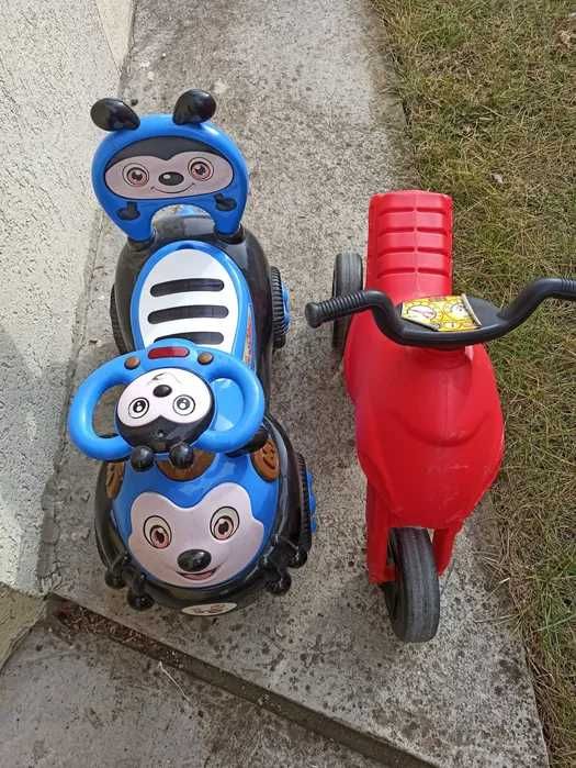 Premergator, carucior, tricicleta și excavator electrice, pian, masa a