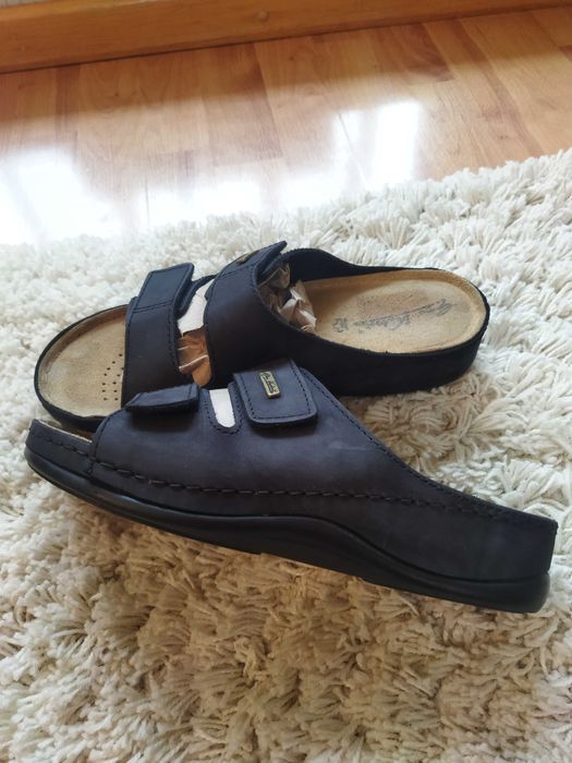 Шлепки-сабо Gino Ventori (Австралия),кожа,оригинал,новые,р-р 42