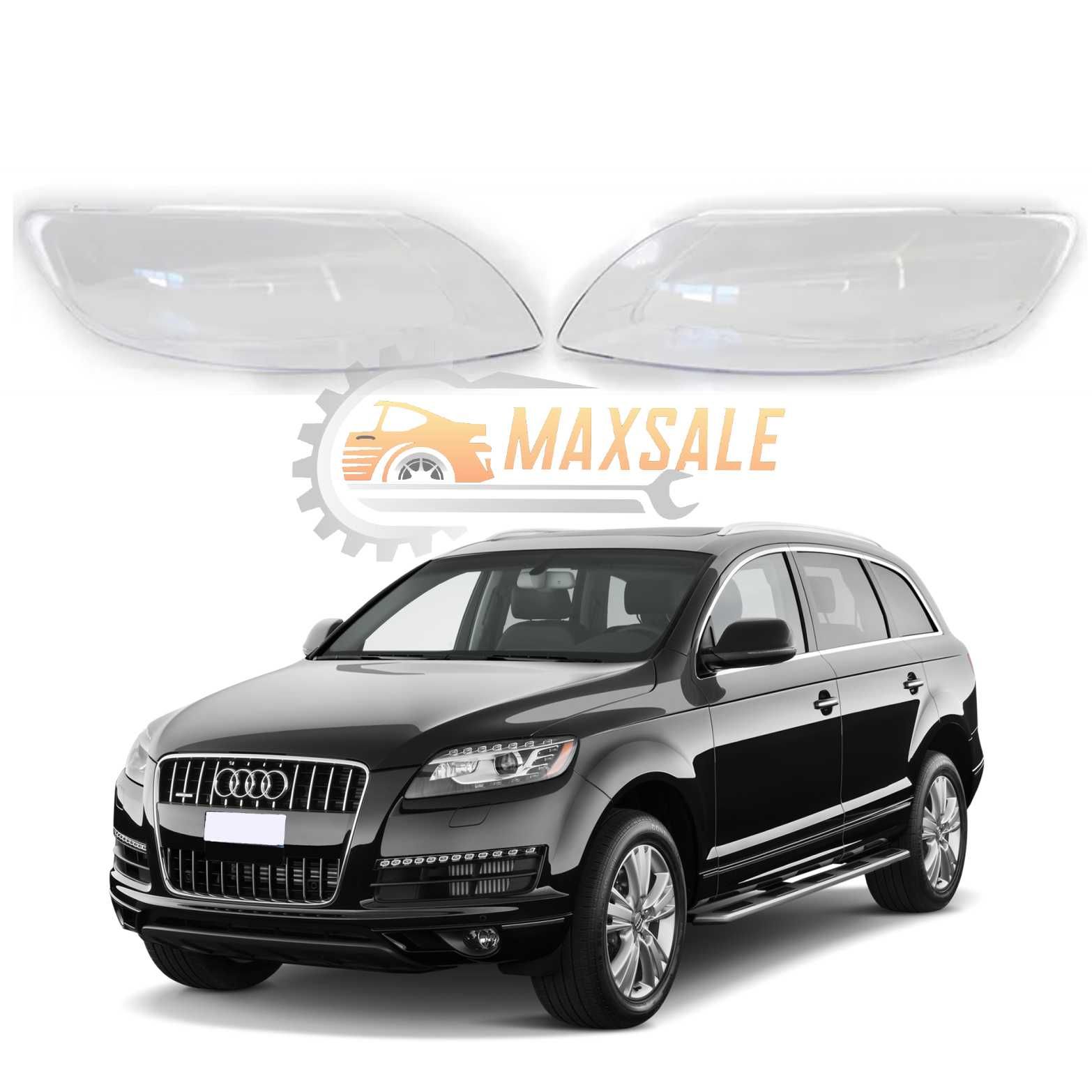 Капаци фарове Audi Q7 (10-16) фар ауди кю7 комплект стъкло джип