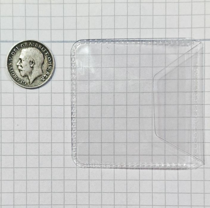 Monedă rară Sixpence 1914 – Regele George V – Argint Sterling 92,5%