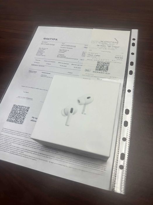 Оригинални AirPods Pro 2 - Istyle Фактура, Касов Бон 1 година Гаранция