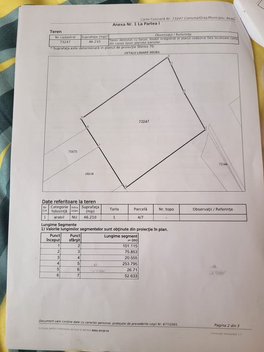 Oportunitate de investiție-Teren Horlești/Rediu 4,6 Ha
