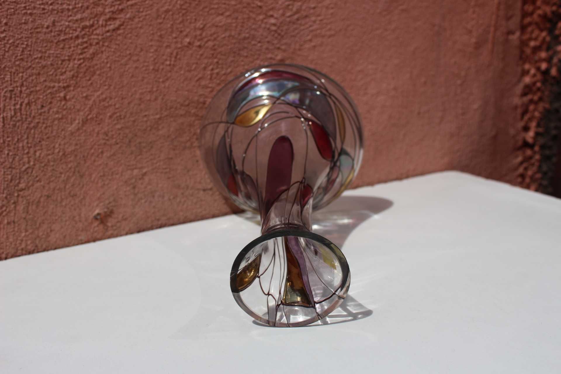 Vaza sticla de colectie stil TIFFANY, lucrata manual K&K