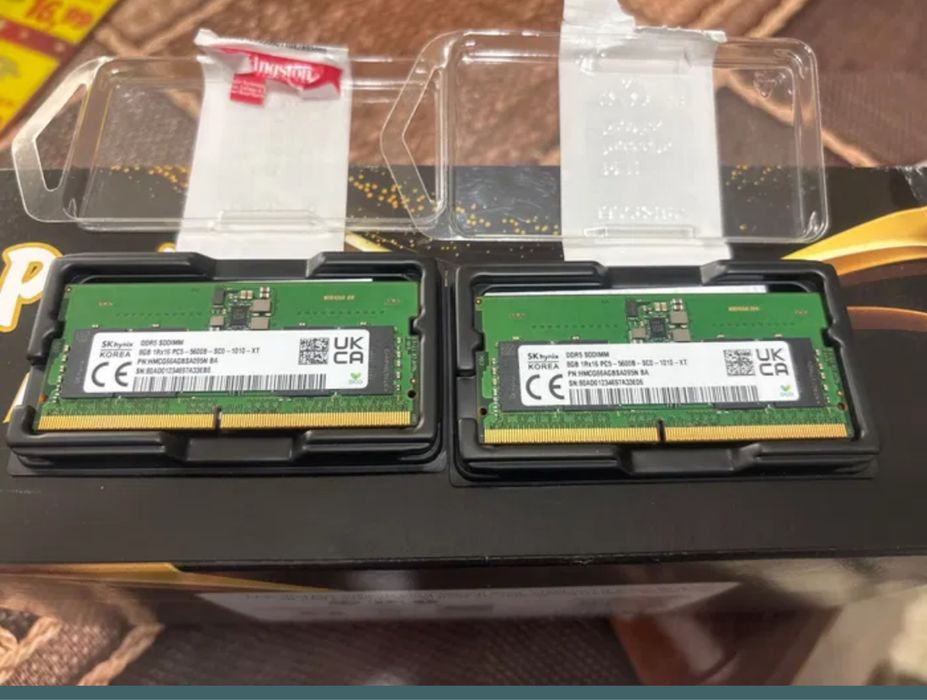 Kit 16 GB DDR5 (8Gb x 2 DDR5-5600 SODIMM) laptop