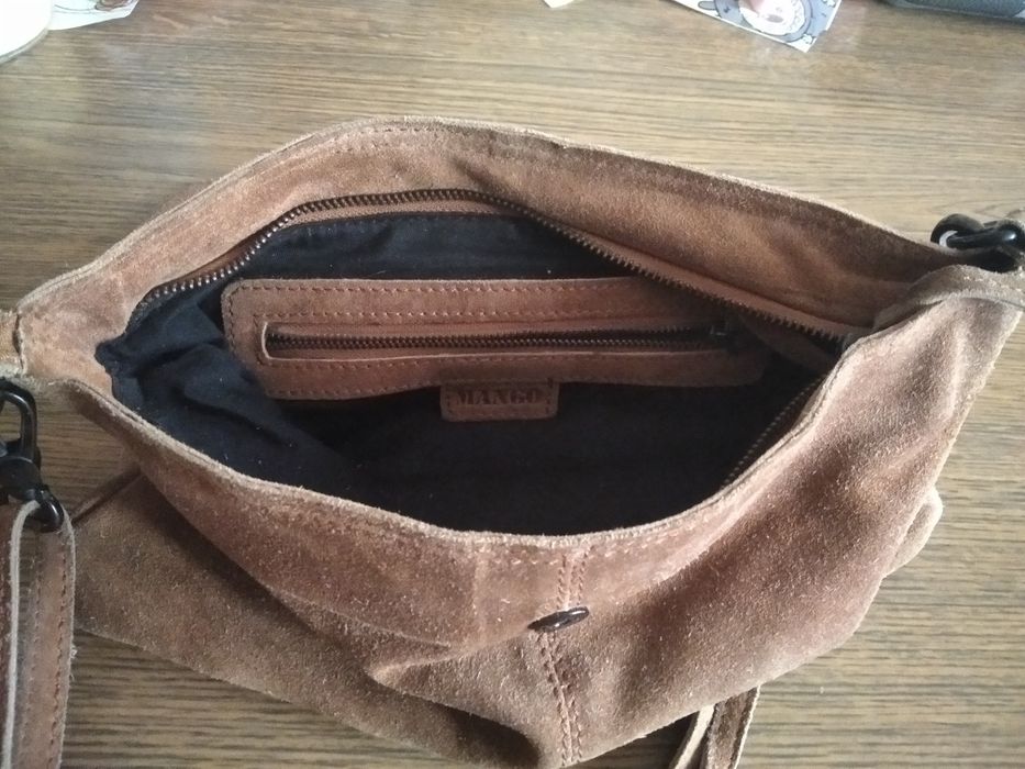 Продам замшевую натуральную сумку