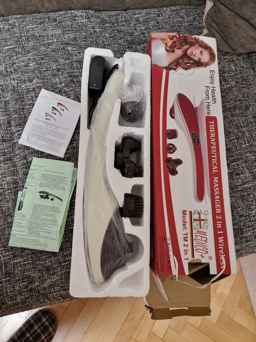 Безжичен Терапевтичен масажор нов, но отворен 2в1