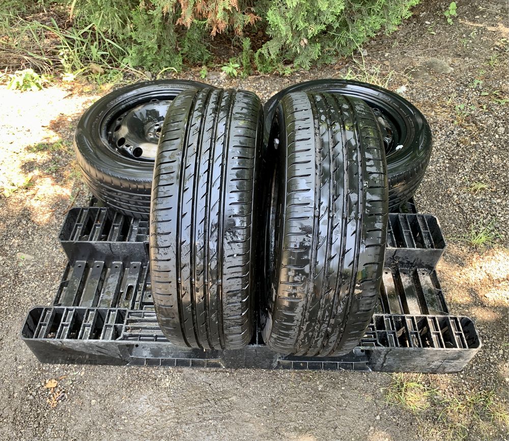 4бр.Оригинални железни джанти 15цола 5x100+ГУМИ за Vw,Audi,Skoda,Seat