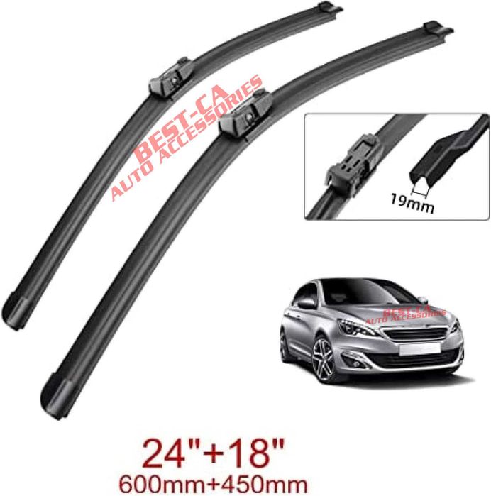 Комплект чистачки предно стъкло 60+45 cm. за Peugeot 308 (2013-2021)