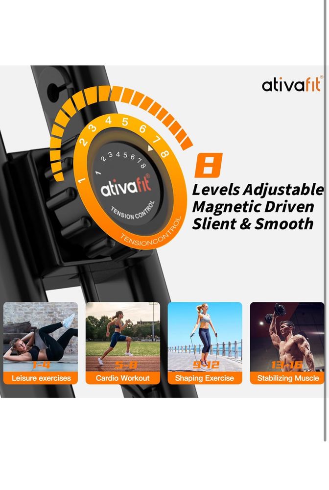 ATIVAFIT Bicicletă de exerciții pliabilă Noua Sigilata