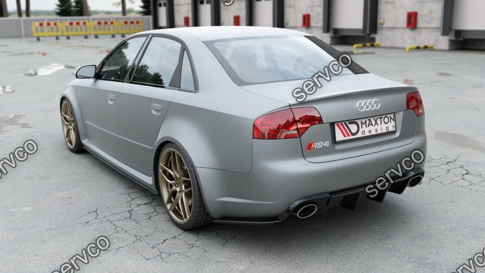 Difuzor bara spate Audi A4 RS4 B7 Sedan 2006-2008 v12 Maxton Design