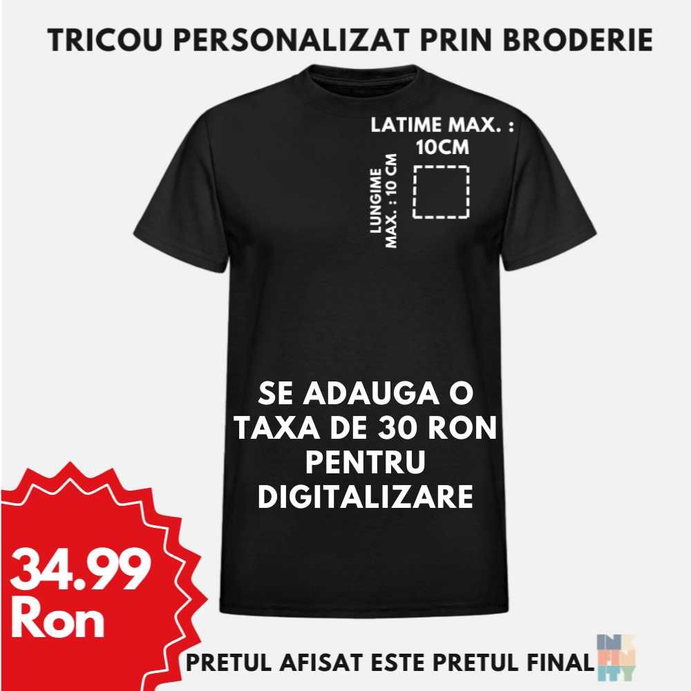 Tricou Personalizat Imprimare/Broderie pentru Barbat/Femeie