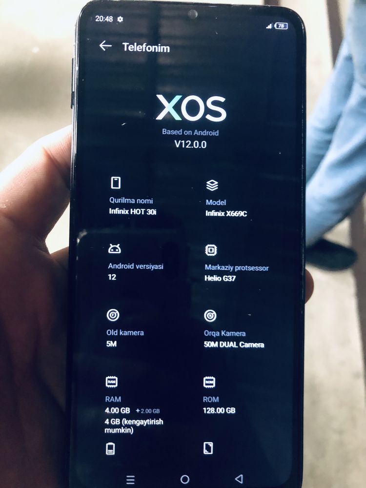 infinix hot 30i 128 gb srochna
