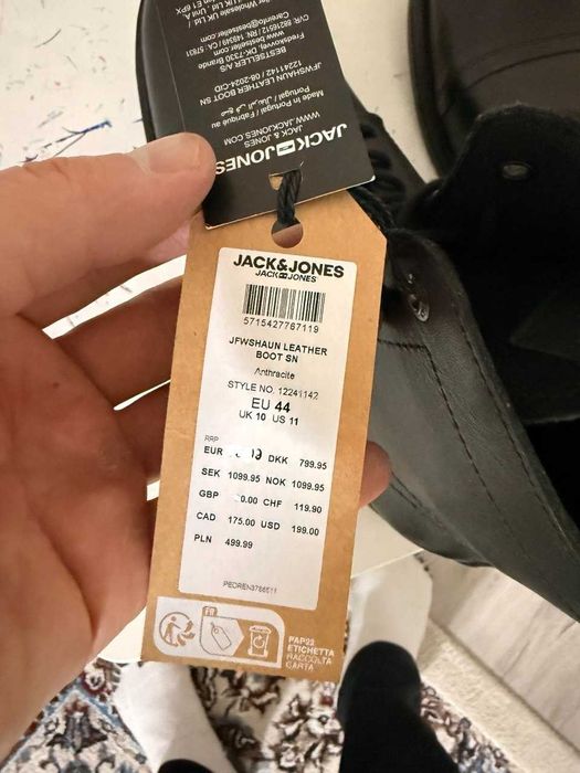 новый ботинок Jack & Jones (оригинал), made in Portugal