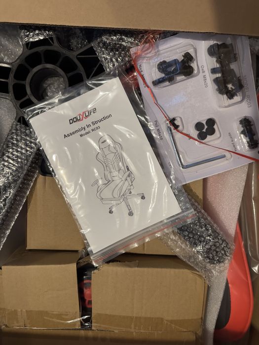 Чисто нов 7 точков масажен геймърски стол