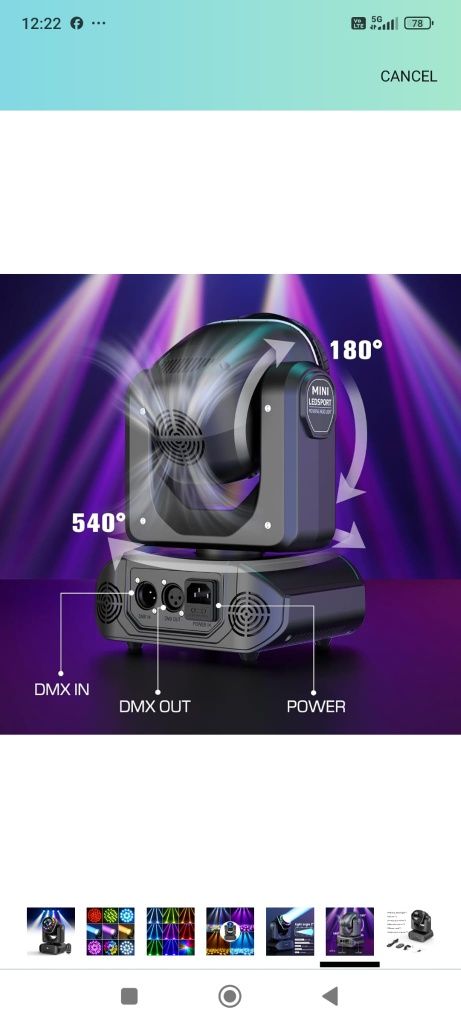 Moving head beam 120w nou