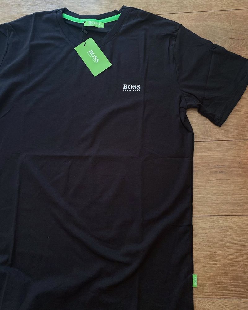 Тениска Hugo Boss M L XL XXL сини, черни и бели тениски