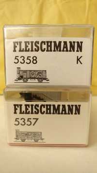 Set 2 vagoane marfă/bere Fleischmann H0, 1:87