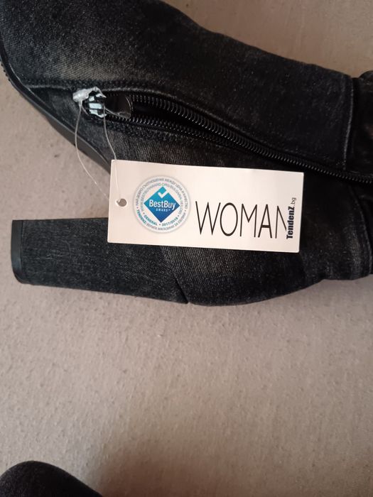 Дамски дънкови ботуши