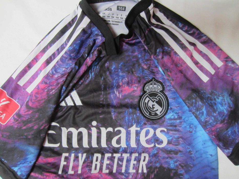 Tricou fotbal Bellingham,Real Madrid,mas.copil 164,Adidas,stare f.buna