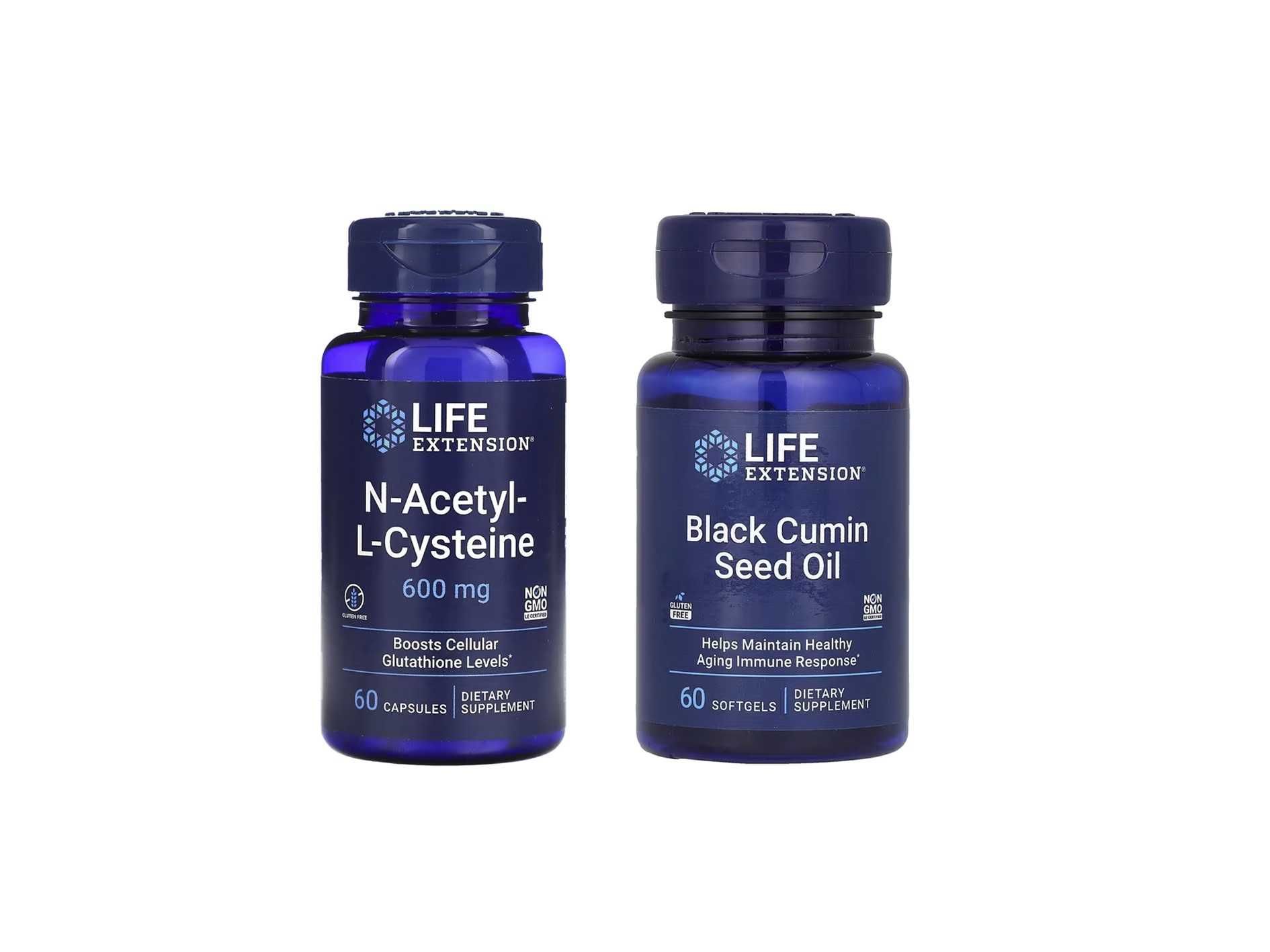 Life Extension N Acetyl L Cysteine Black Cumin Seed Oil