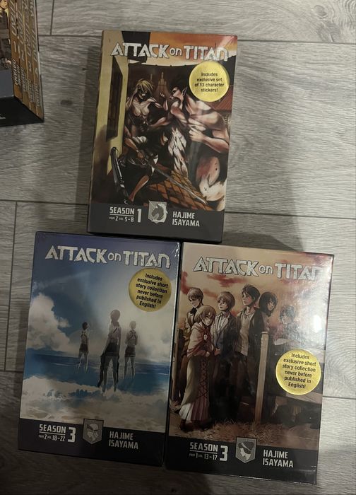 Attack on Titan manga box sets complet (vol.1-34+ extras)