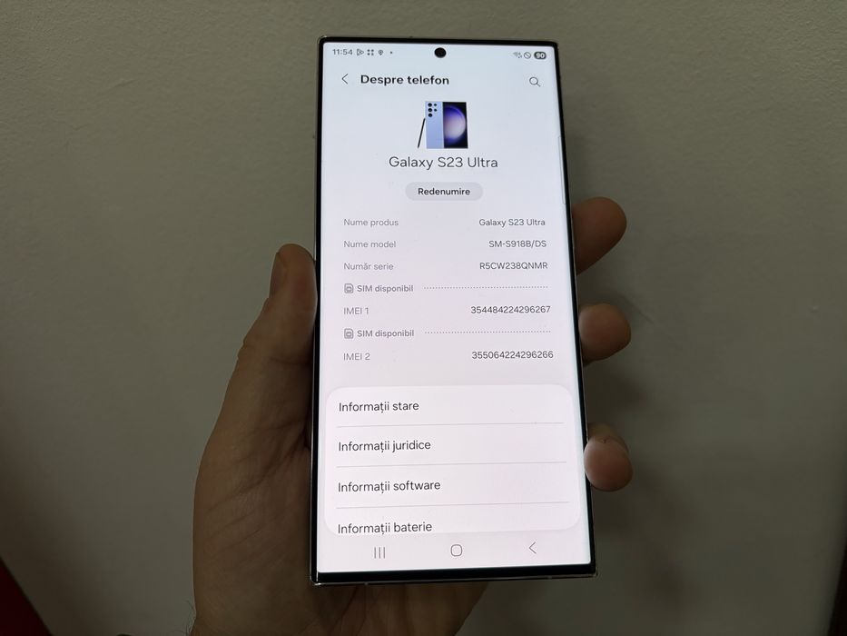 Samsung Galaxy S23 Ultra, 512 gb, 12 gb ram, 5G, Blue