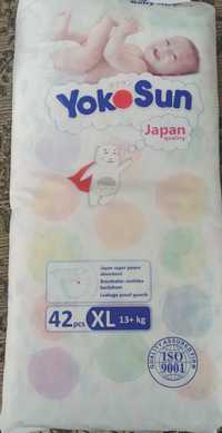 Подгузники детские YokoSun XL 13+kg одна пачка.