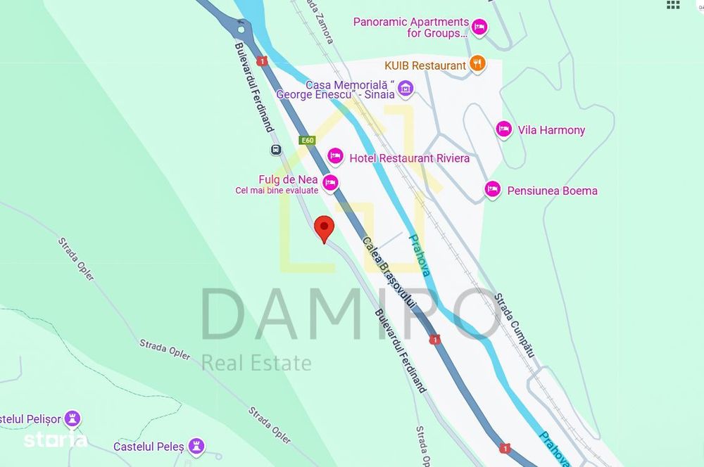 Teren Intravilan 950 mp Bulevardul Ferdinand Calea Brasovului Sinaia