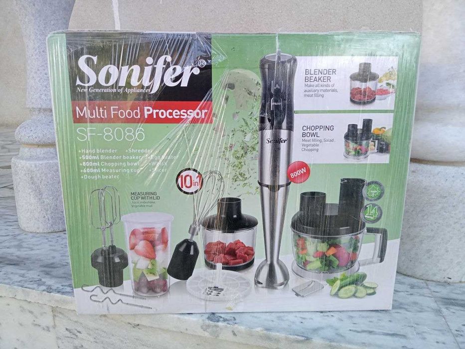 Погружной блендер, миксер Sonifer SF-8013, 4 в 1